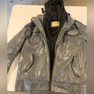Sonoma grey leather jacket